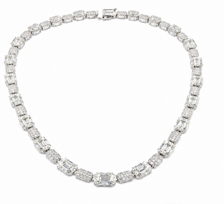 Emerald-Cut Tennis Chain