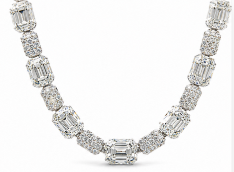 Emerald-Cut Tennis Chain
