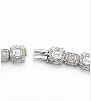 Emerald-Cut Tennis Chain