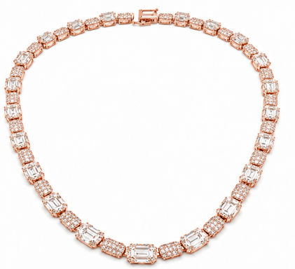Emerald-Cut Tennis Chain