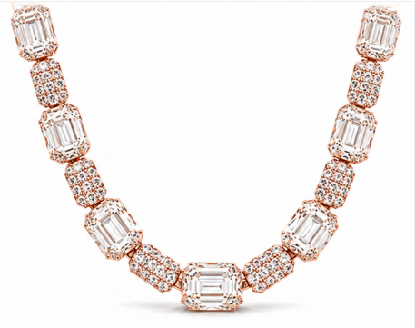 Emerald-Cut Tennis Chain