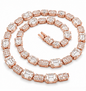 Emerald-Cut Tennis Chain