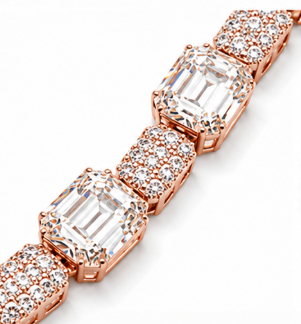 Emerald-Cut Tennis Chain